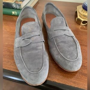 M. Gemi Loafer The Sacca Donna Blue Suede Flat 36.5